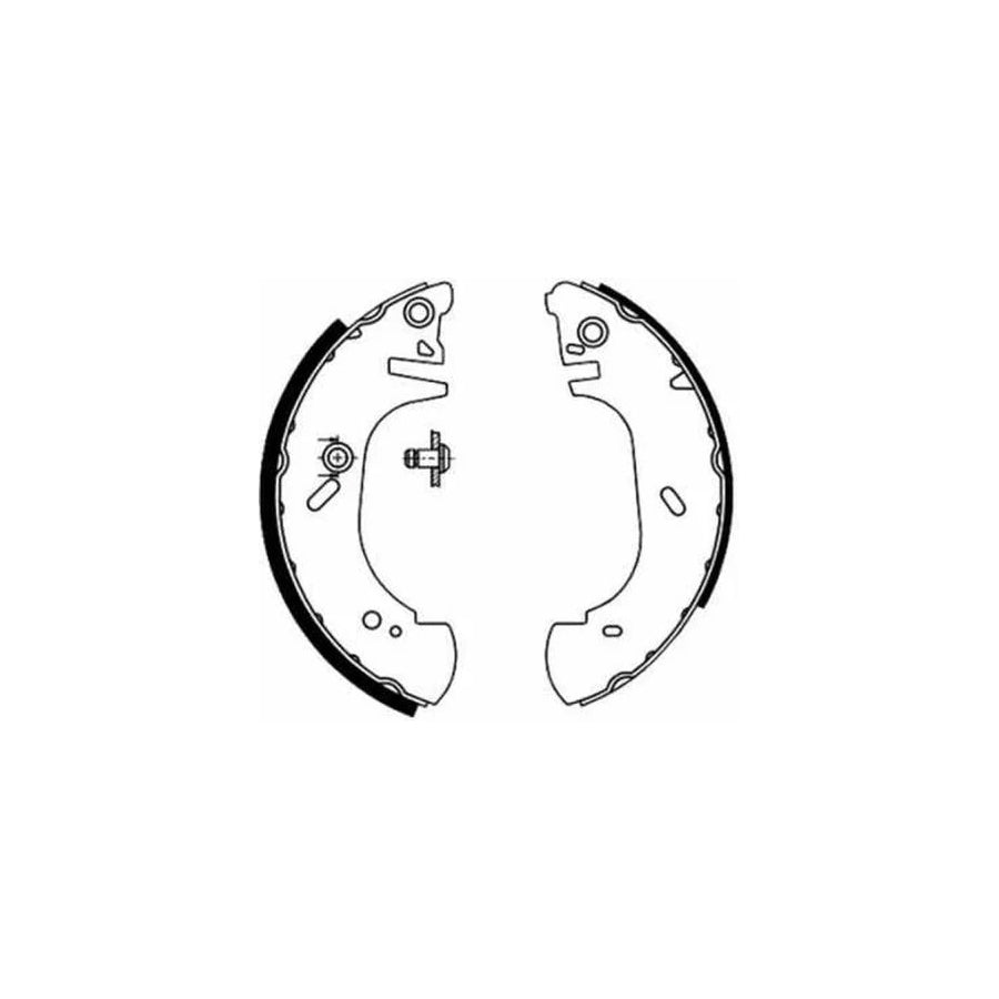 ABE C0G022ABE Brake Shoe Set for Ford Transit