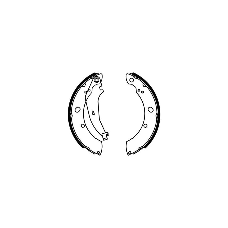 ABE C0Y009ABE Brake Shoe Set for Chrysler Pt Cruiser Estate