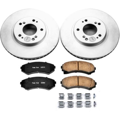 PowerStop Power Stop 04-11 Mitsubishi Endeavor Front Z17 Evolution Geomet Coated Brake Kit