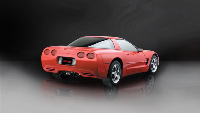 CORSA Performance Corsa 1997-2004 Chevrolet Corvette C5 Z06 5.7L V8 Black Xtreme Axle-Back Exhaust