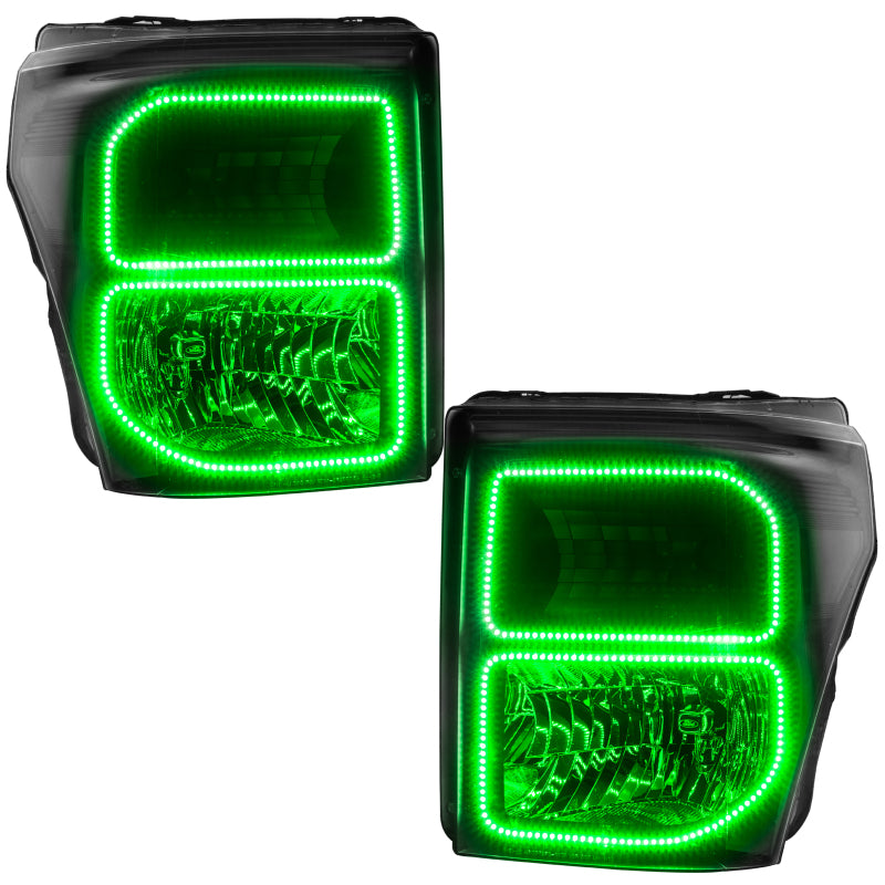 ORACLE Lighting Oracle Ford F250/350 11-16 Halo Kit (Square Ring Design) - ColorSHIFT