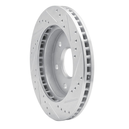 R1 Concepts R1 16-22 Nissan NP300 (Mexico) Front Left Drilled & Slotted Silver Brake Rotor