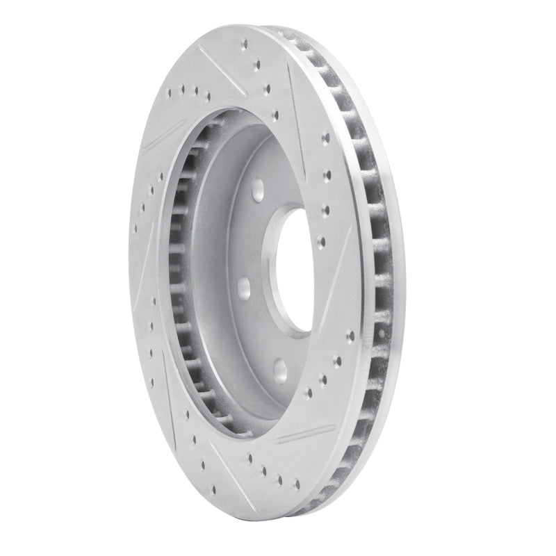 R1 Concepts R1 99-08 Cadillac Escalade ESV Front Left Drilled & Slotted Silver Brake Rotor