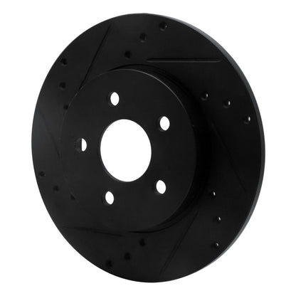 R1 Concepts R1 01-08 Ford Mondeo (Mexico) Rear Left Drilled & Slotted Black Brake Rotor