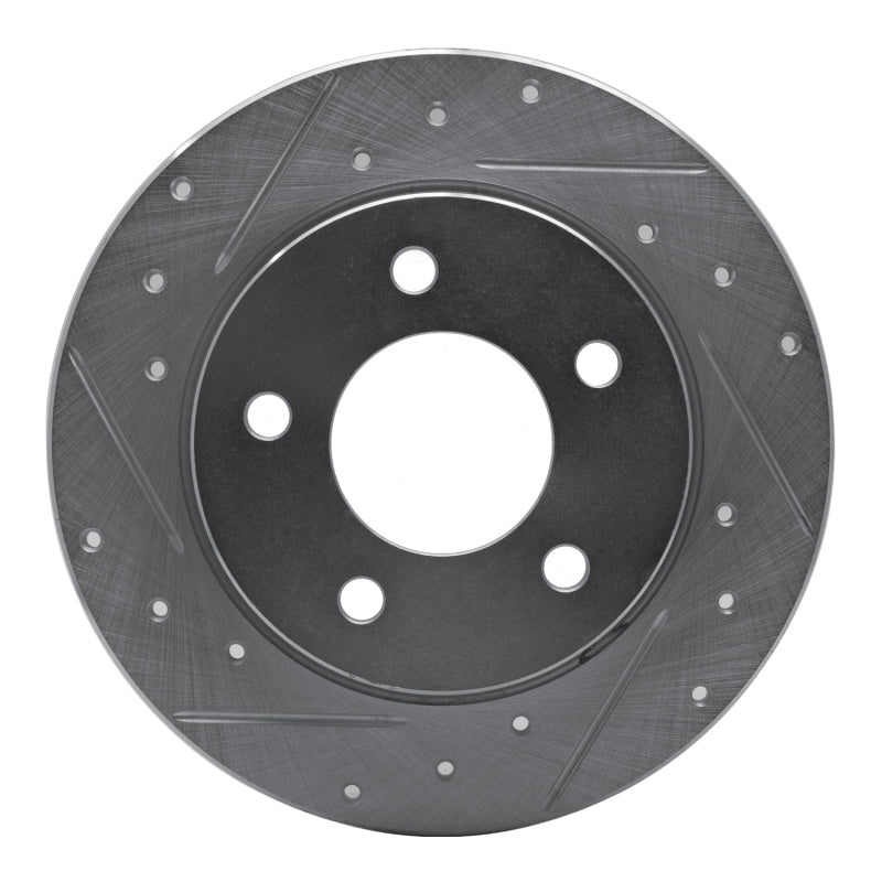 R1 Concepts R1 04-13 Mazda 3 Rear Left Drilled & Slotted Silver Brake Rotor