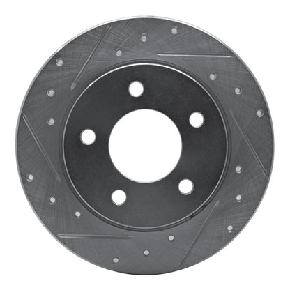 R1 Concepts R1 04-13 Mazda 3 Rear Left Drilled & Slotted Silver Brake Rotor