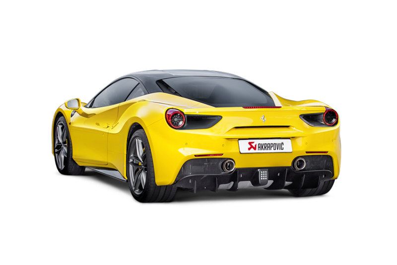 Akrapovic Akrapovic 16-17 Ferrari 488 GTB/488 Spyder Slip-On Line (Titanium) w/ Carbon Tips