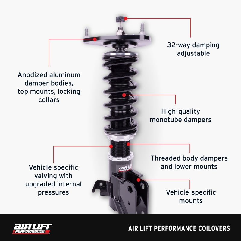 Air Lift Performance 14-24 Infiniti Q50 w/ Ball Lower Mount Coilover Kit
