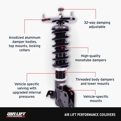 Air Lift Performance 14-24 Infiniti Q50 w/ Ball Lower Mount Coilover Kit