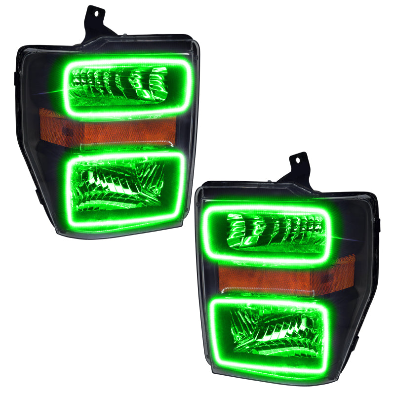 ORACLE Lighting Oracle 08-10 Ford F250/350 LED HL - Black - ColorSHIFT w/ 2.0 Controller
