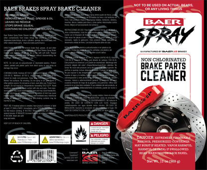 Baer Brakes Spray Brake Cleaner Non-Chlorinated, Technical Grade, 13oz (369g) Can (Aerosol)