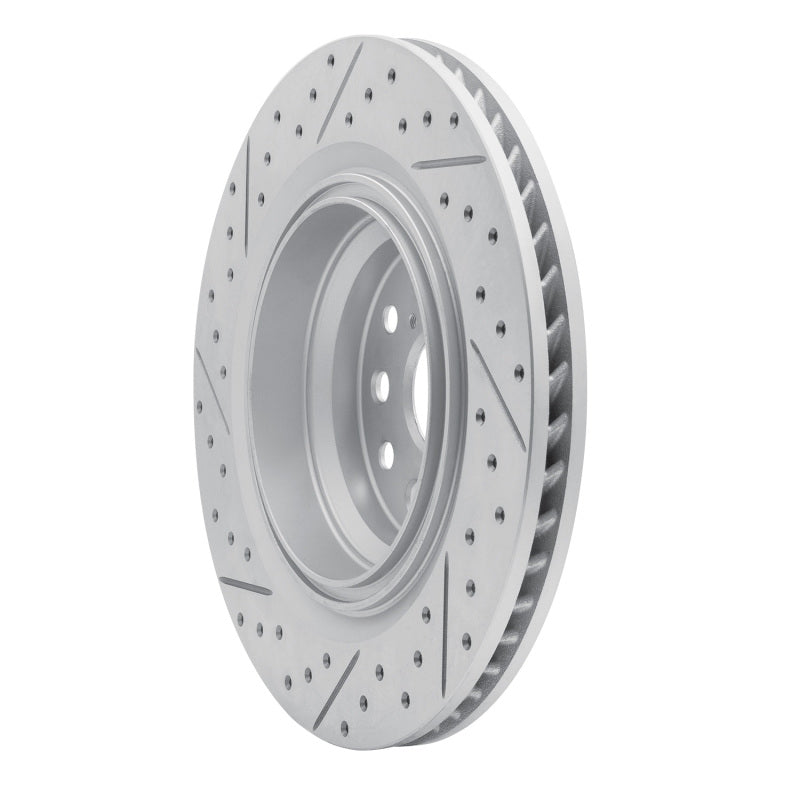 R1 Concepts R1 18-23 Lexus Ls500 Right Rear Drilled & Slotted Geo-Carbon Rotor