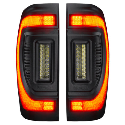 ORACLE Lighting Oracle 19-23 GMC Sierra Black Series Flush Style LED Tail Lights - Factory Halogen