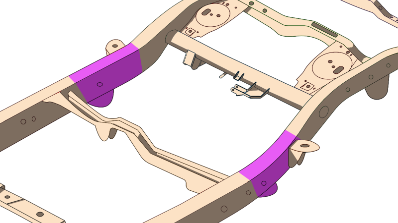 RustBuster Rust Buster 4Runner & FJ Cruiser Mid Frame Repair Kit - Right
