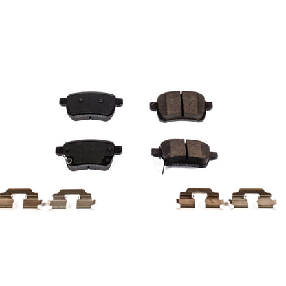 PowerStop Power Stop 14-19 Fiat 500L Rear Z17 Evolution Ceramic Brake Pads w/Hardware