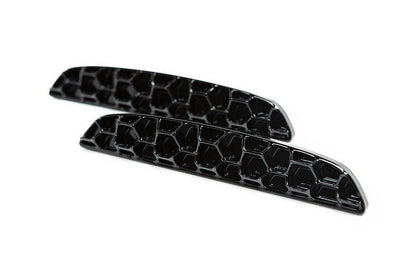 Acexxon BMW F85 X5M Honeycomb Rear Reflector Inserts - Matte Black