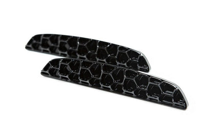 Acexxon BMW F85 X5M Honeycomb Rear Reflector Inserts - Gloss Black