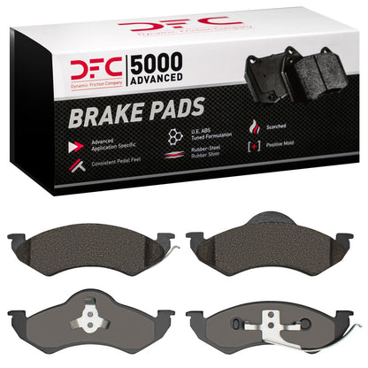DFC 98-99 Dodge Durango Front 5000 Advanced Semi Metallic Brake Pads