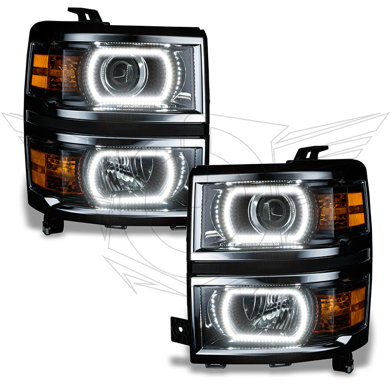 ORACLE Lighting Oracle Chevy Silverado 14-15 Halo Kit Projector Style - ColorSHIFT w/o Controller