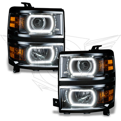 ORACLE Lighting Oracle Chevrolet Silverado 14-15 Halo Kit Projector Style - ColorSHIFT