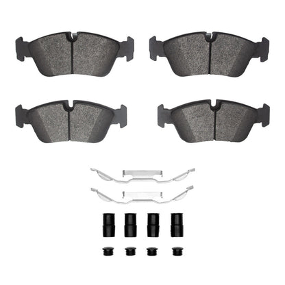 R1 Concepts R1 05-06 BMW 120i (Mexico) Front Semi Met Pads & Hardware Kit