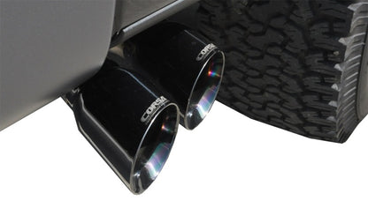 CORSA Performance Corsa 2011-2014 Ford F-150 Raptor 6.2L V8 145in Wheelbase Black Xtreme Cat-Back Exhaust