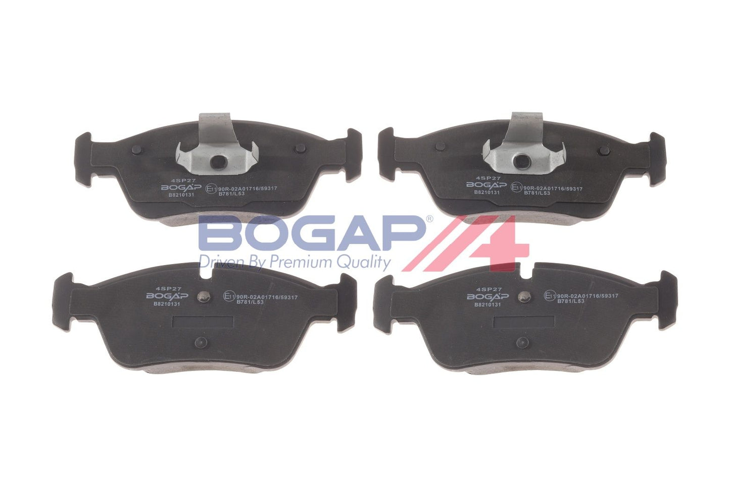 BOGAP B8210131 Brake Pad Set, Disc Brake