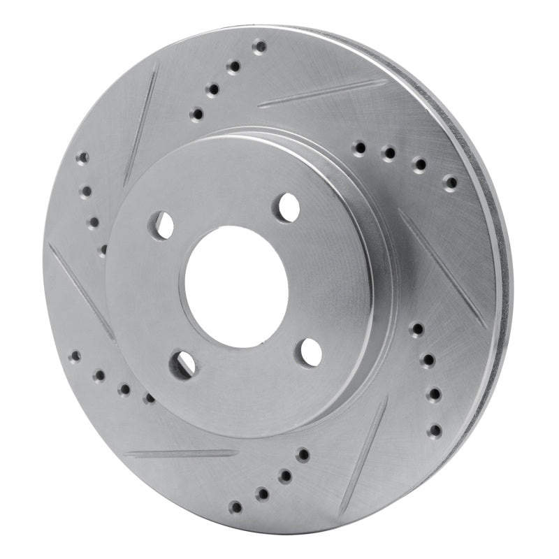 R1 Concepts R1 03-10 Chevrolet Cobalt Front Left Drilled & Slotted Silver Brake Rotor