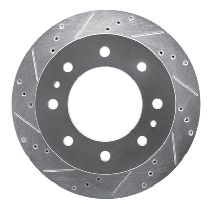 R1 Concepts R1 11-25 Chevy Silverado 2500 HD/2500 HD Classic Rear Left Drilled & Slotted Silver Brake Rotor