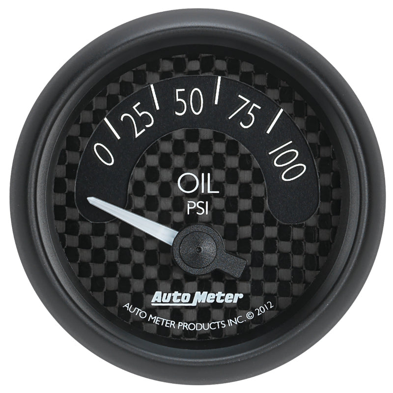 Autometer GT Series 52mm Short Sweep Electronic 0-100 psi Oil Pressure
