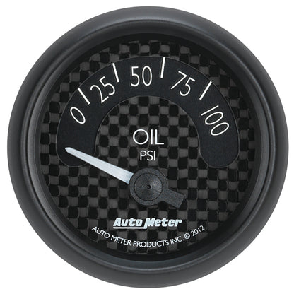 Autometer GT Series 52mm Short Sweep Electronic 0-100 psi Oil Pressure