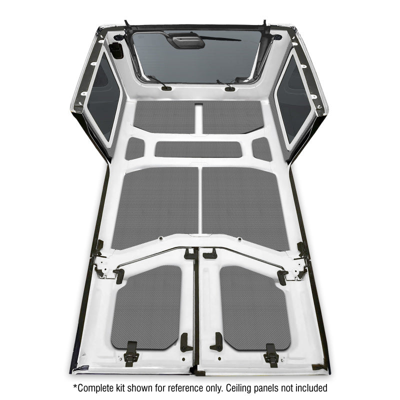 DEI 18-23 Jeep Wrangler JL 4-Door Boom Mat Rear Side Window Trim - 4 Piece - Gray