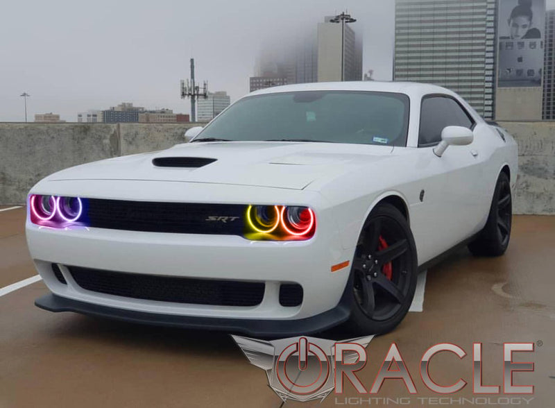 ORACLE Lighting Oracle Dodge Challenger 08-14 LED Waterproof Halo Kit - ColorSHIFT w/ 2.0 Controller