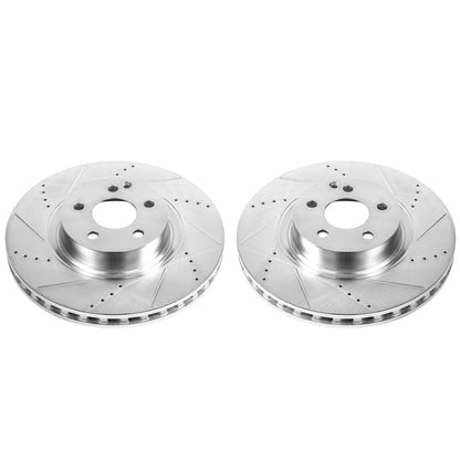 PowerStop Power Stop 07-08 Mercedes-Benz CL550 Front Evolution Drilled & Slotted Rotors - Pair