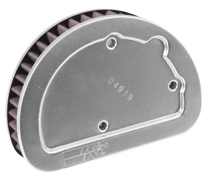 K&N Engineering K&N Replacement Unique Air Filter 6.625in L x 4.75in W x 1.625in H with 1 Flange for Harley-Davidson
