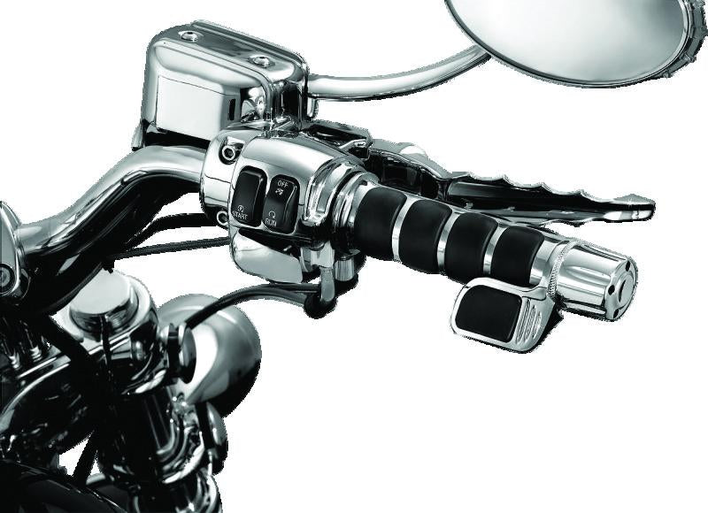 Kuryakyn ISO Grip With Throttle Boss Dual Cable Chrome