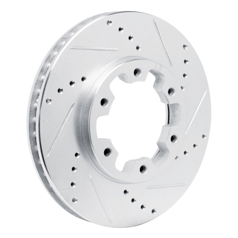 R1 Concepts R1 02-24 Nissan NV350 UrVan (Mexico) Front Right Drilled & Slotted Silver Brake Rotor