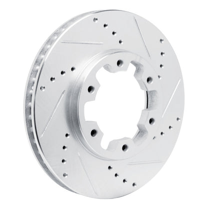 R1 Concepts R1 02-24 Nissan NV350 UrVan (Mexico) Front Right Drilled & Slotted Silver Brake Rotor