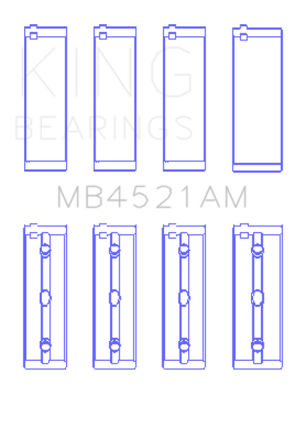 King Engine Bearings Mercedes Benz M 272.911 / M 272.920 Crankshaft Main Bearing Set