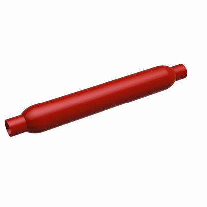 MagnaFlow Muffler Red Pack Series Glasspack 3.5in Rd 18in Body Length 2.25in/2.25in Inlet/Outlet