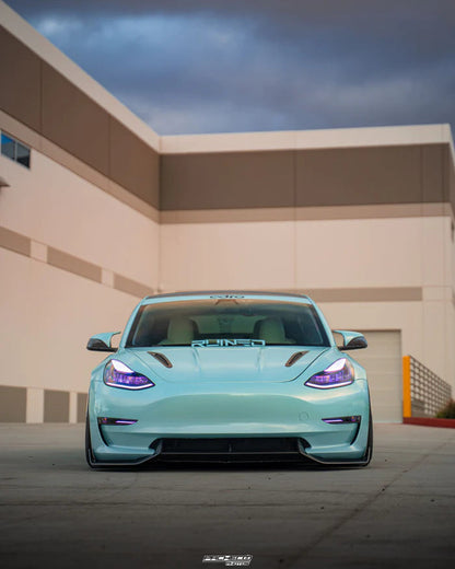 Adro A15A10-1202 Tesla Model 3 Carbon Fibre V2 Front Splitter (2017+)