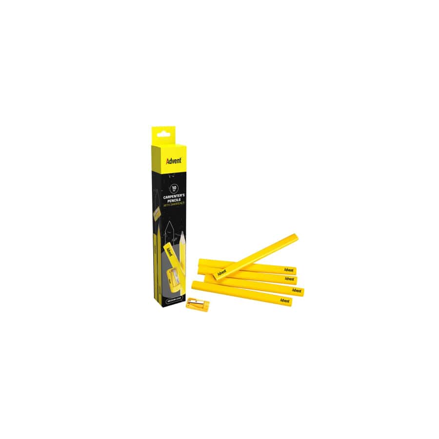 Advent ADVACPTUB10 Carpenter's Pencils & Sharpener
