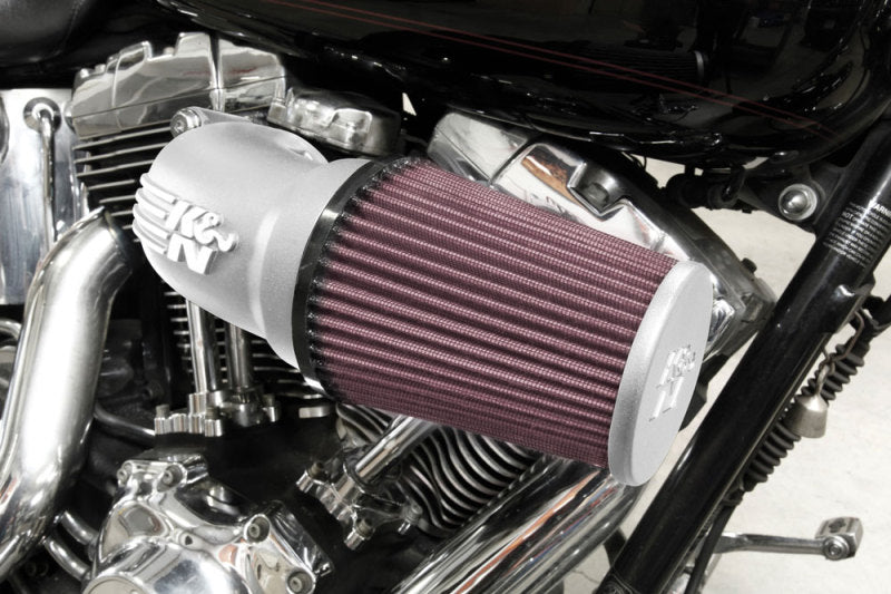 K&N Engineering K&N 08-17 Harley-Davidson Touring Models Performance Air Intake System - Silver