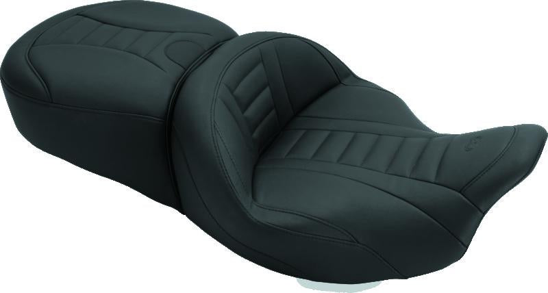 Mustang Motorcycle Mustang 08-21 Harley Electra Glide, Rd Glide, Rd King, Str Glide Touring 1PC Seat Deluxe - Black