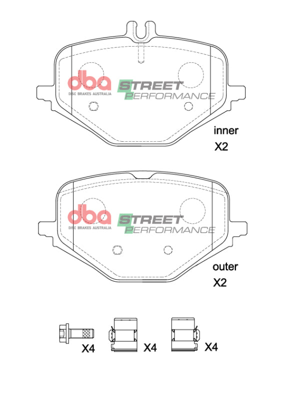 DBA 2019+ Mercedes-Benz G63 AMG (W463) SP Performance Rear Brake Pads