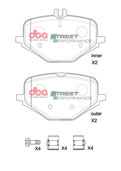 DBA 2019+ Mercedes-Benz G63 AMG (W463) SP Performance Rear Brake Pads