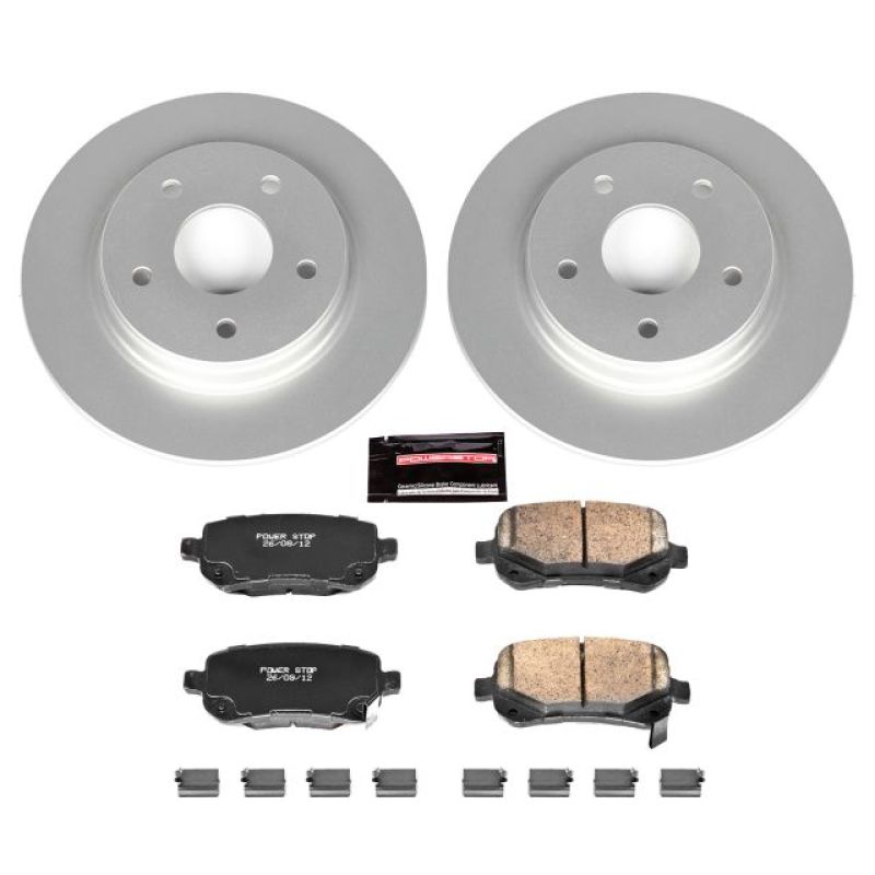 PowerStop Power Stop 08-12 Chrysler Town & Country Rear Z17 Evolution Geomet Coated Brake Kit