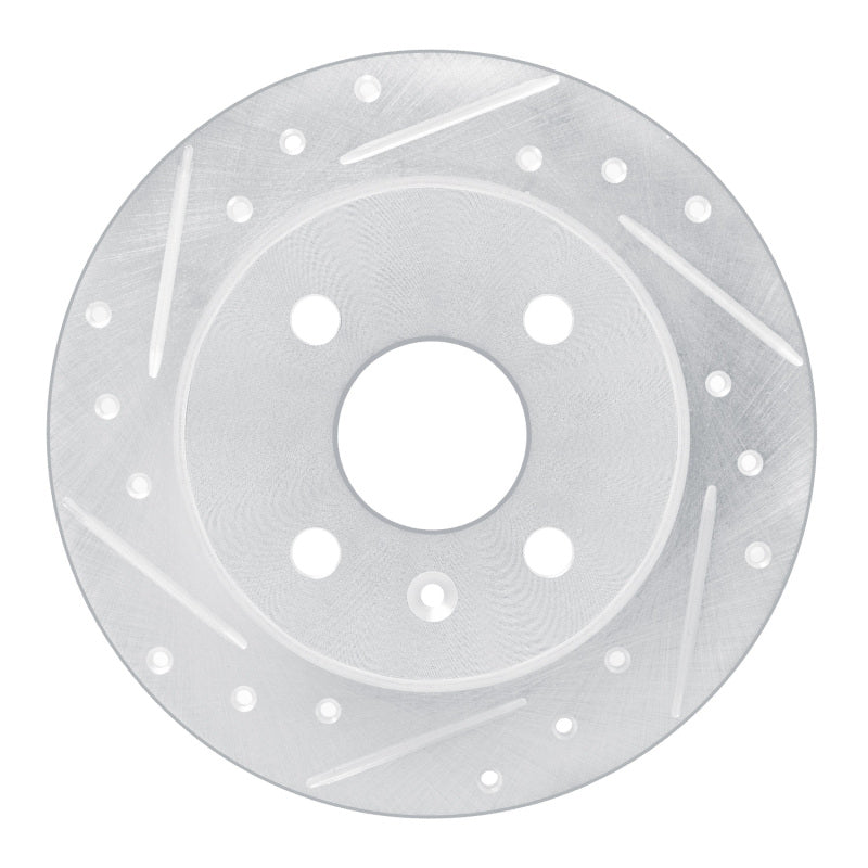 R1 Concepts R1 00-05 Chevrolet ASTRA (Mexico) Rear Left Drilled & Slotted Silver Brake Rotor