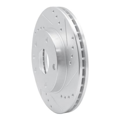 R1 Concepts R1 99-02 Daewoo Leganza Front Right Drilled & Slotted Silver Brake Rotor
