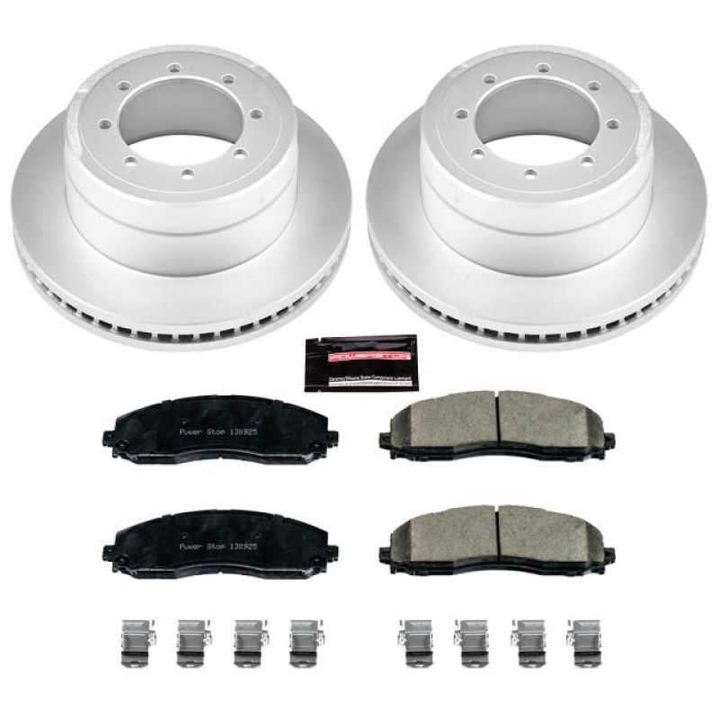 PowerStop Power Stop 13-16 Ford F-450 Super Duty Rear Z17 Coated Brake Kit